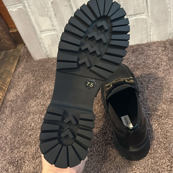 Steve Madden Lyanna black buckle loafers Y2K style NWOT - Picture 7 of 9